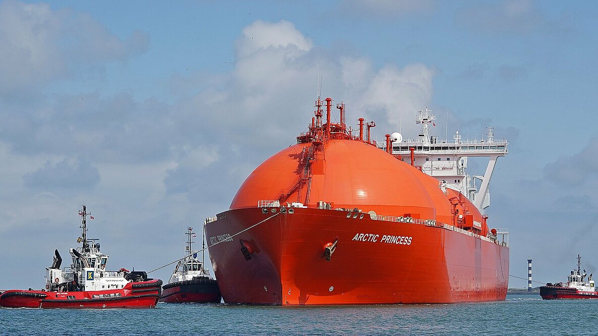 Bild eines LNG Tankers