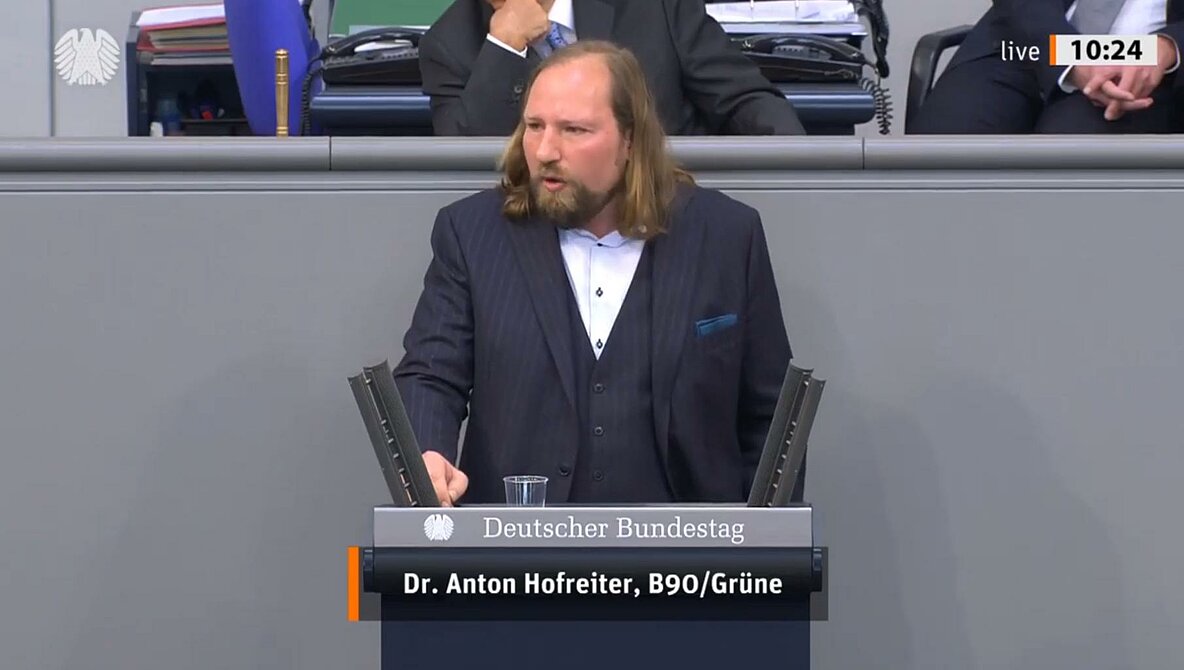 Anton Hofreiter, Bundestagsrede am 23.4.2020