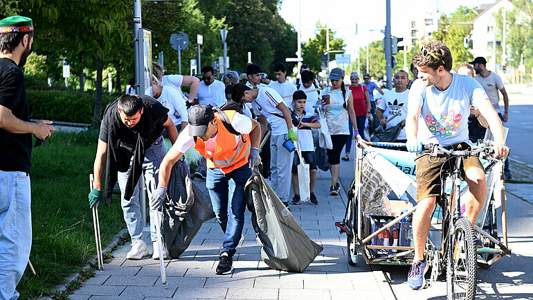 1. Münchner Müllmeisterschaft am World Cleanup Day in München, 2023