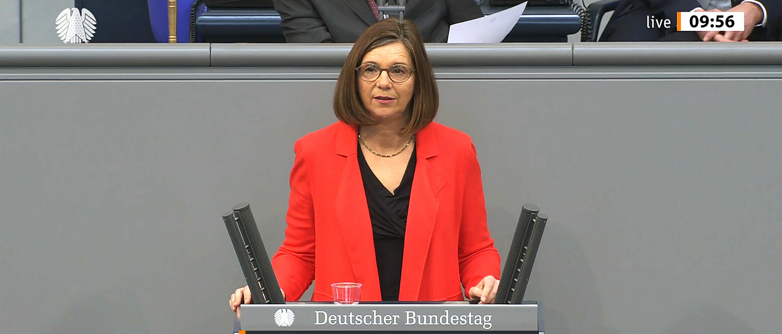 Kartin Göring-Eckardt im Deutschen Bundestag