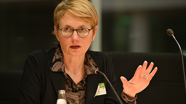 Im Forum 7: Dr. Susanne Dröge, Leiterin Abteilung Klimaschutz und Energie, Umweltbundesamt.