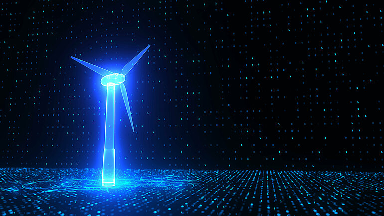 Digital Wind Turbine Hologram