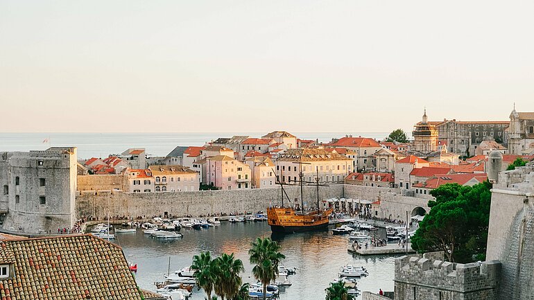 Hafen von Dubrovnik, Kroatien.