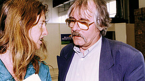 Eva Quistorp und Gerd Poppe auf der BDK in Leipzig im Juli 1993
