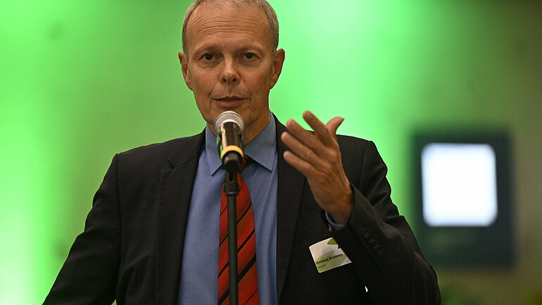 Henning Krumray von Interzero, beteiligte sich im Forum 1 "Staat und Markt: auf dem Weg zu einem zukunftsfähigen Wirtschaftsstandort".