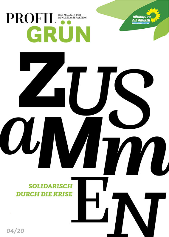 Titelblatt der Zeitschrift profil:GRÜN im April 2020